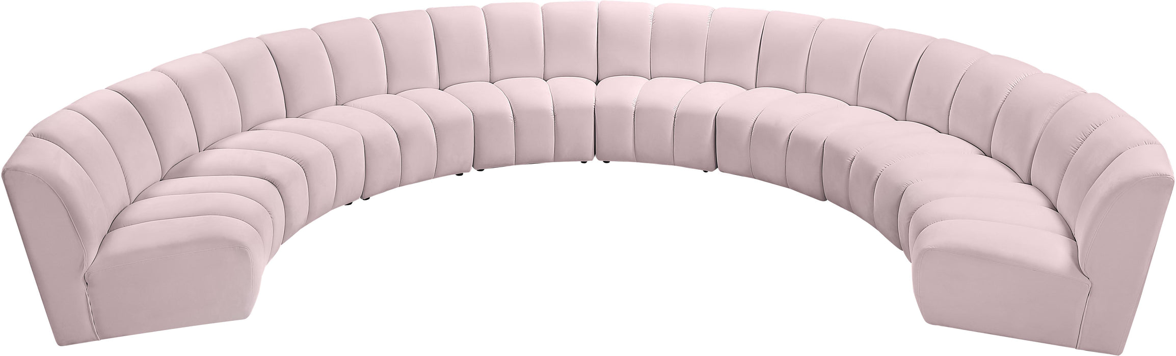 Infinity Pink Velvet 8pc. Modular Sectional - Royal Furniture & Gifts (MI) - Multi Location