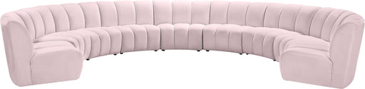 Infinity Pink Velvet 9pc. Modular Sectional - Royal Furniture & Gifts (MI) - Multi Location