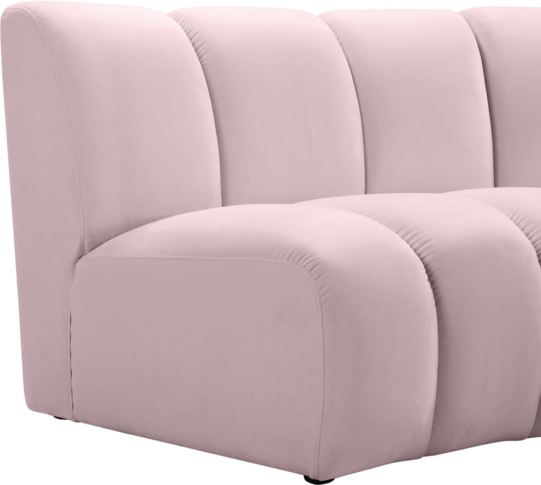 Infinity Pink Velvet 8pc. Modular Sectional - Royal Furniture & Gifts (MI) - Multi Location