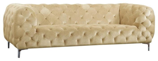 Mercer Beige Velvet Sofa - Royal Furniture & Gifts (MI) - Multi Location