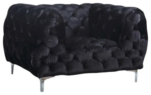 Mercer Black Velvet Chair - Royal Furniture & Gifts (MI) - Multi Location