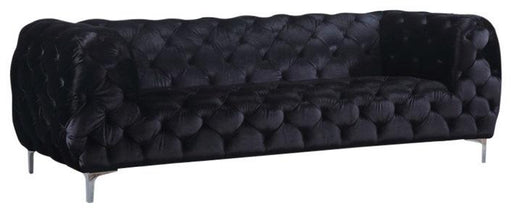 Mercer Black Velvet Sofa - Royal Furniture & Gifts (MI) - Multi Location