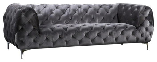 Mercer Grey Velvet Sofa - Royal Furniture & Gifts (MI) - Multi Location
