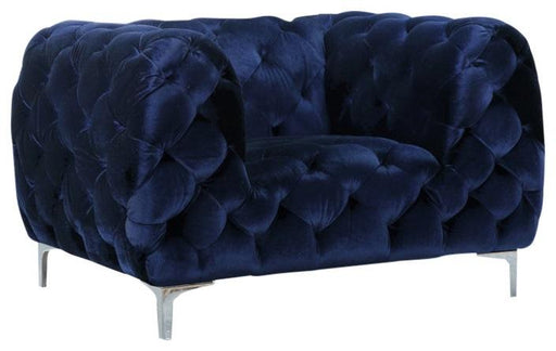 Mercer Navy Velvet Chair - Royal Furniture & Gifts (MI) - Multi Location