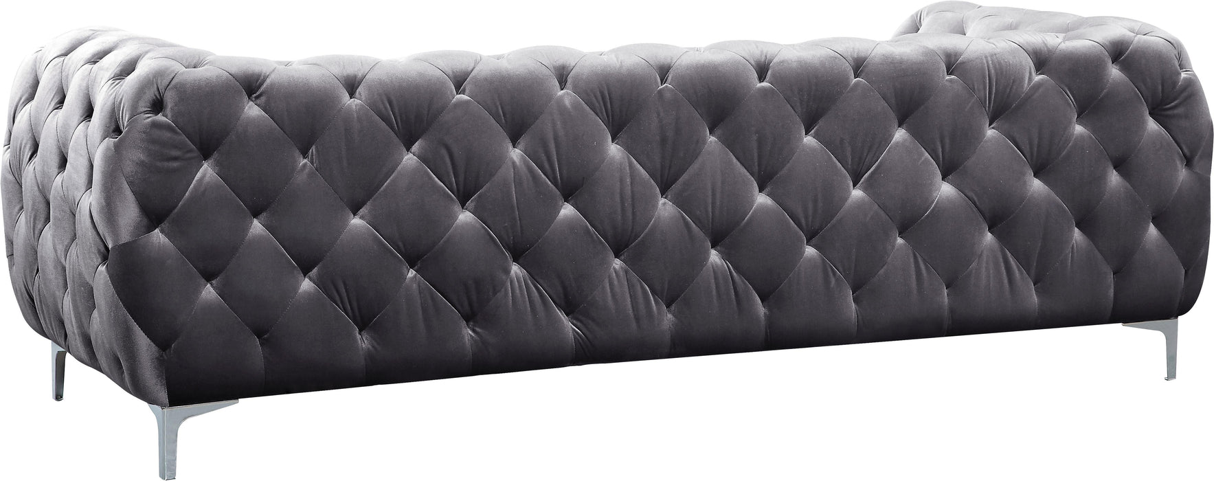 Mercer Grey Velvet Loveseat - Royal Furniture & Gifts (MI) - Multi Location