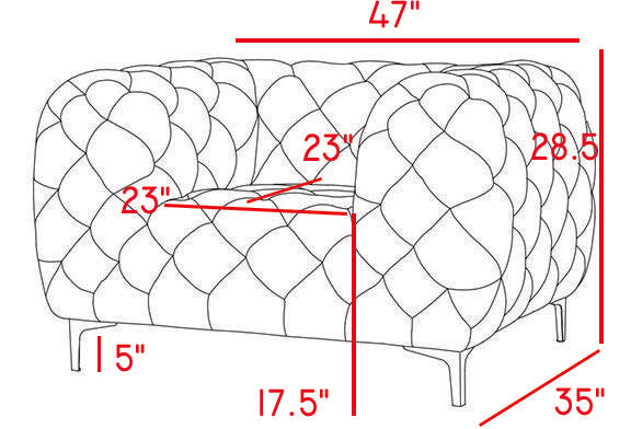 Mercer Navy Velvet Chair - Royal Furniture & Gifts (MI) - Multi Location