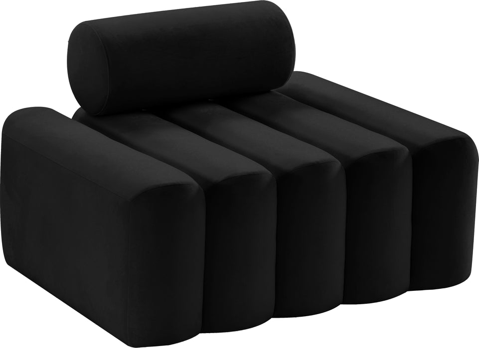 Melody Black Velvet Chair - Royal Furniture & Gifts (MI) - Multi Location