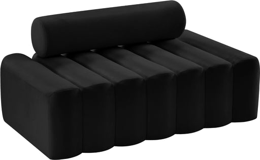 Melody Black Velvet Loveseat - Royal Furniture & Gifts (MI) - Multi Location
