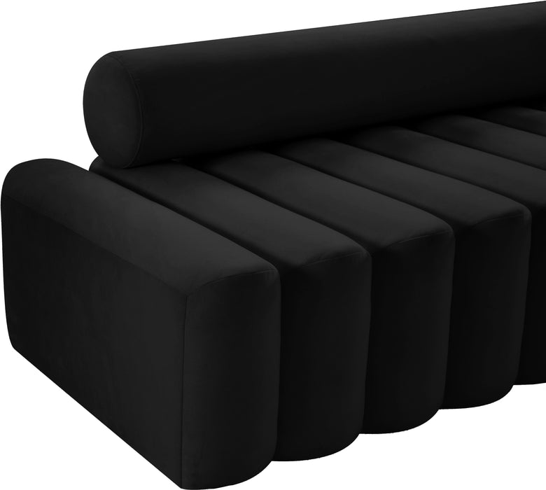 Melody Black Velvet Sofa - Royal Furniture & Gifts (MI) - Multi Location