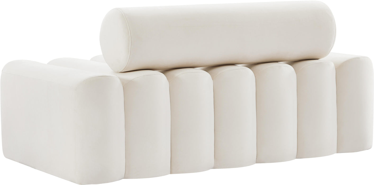 Melody Cream Velvet Loveseat - Royal Furniture & Gifts (MI) - Multi Location