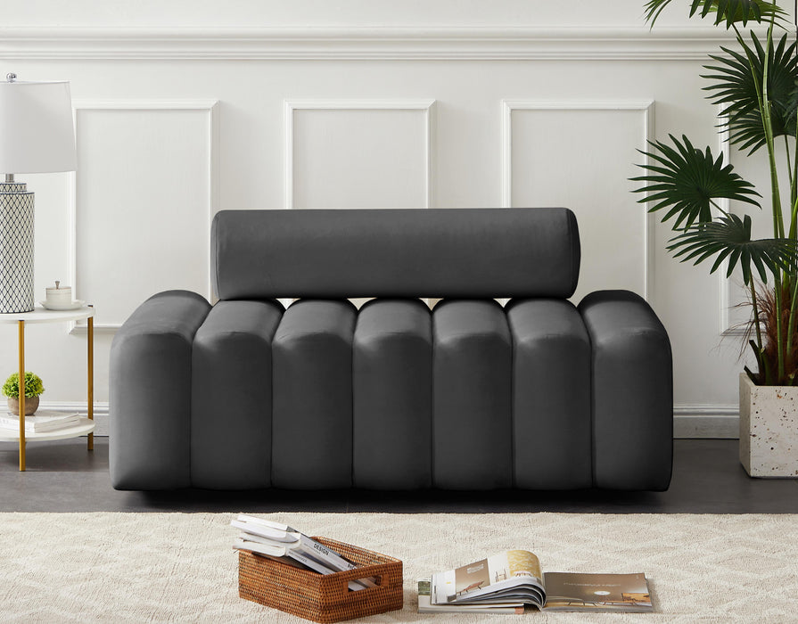 Melody Grey Velvet Loveseat - Royal Furniture & Gifts (MI) - Multi Location