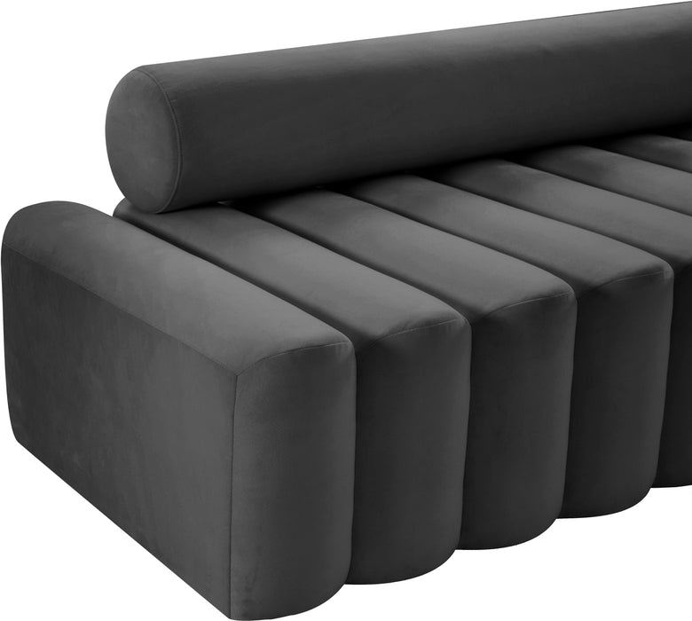 Melody Grey Velvet Loveseat - Royal Furniture & Gifts (MI) - Multi Location