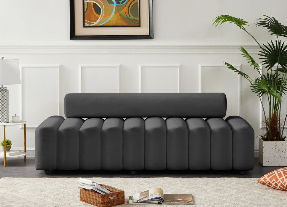 Melody Grey Velvet Sofa - Royal Furniture & Gifts (MI) - Multi Location
