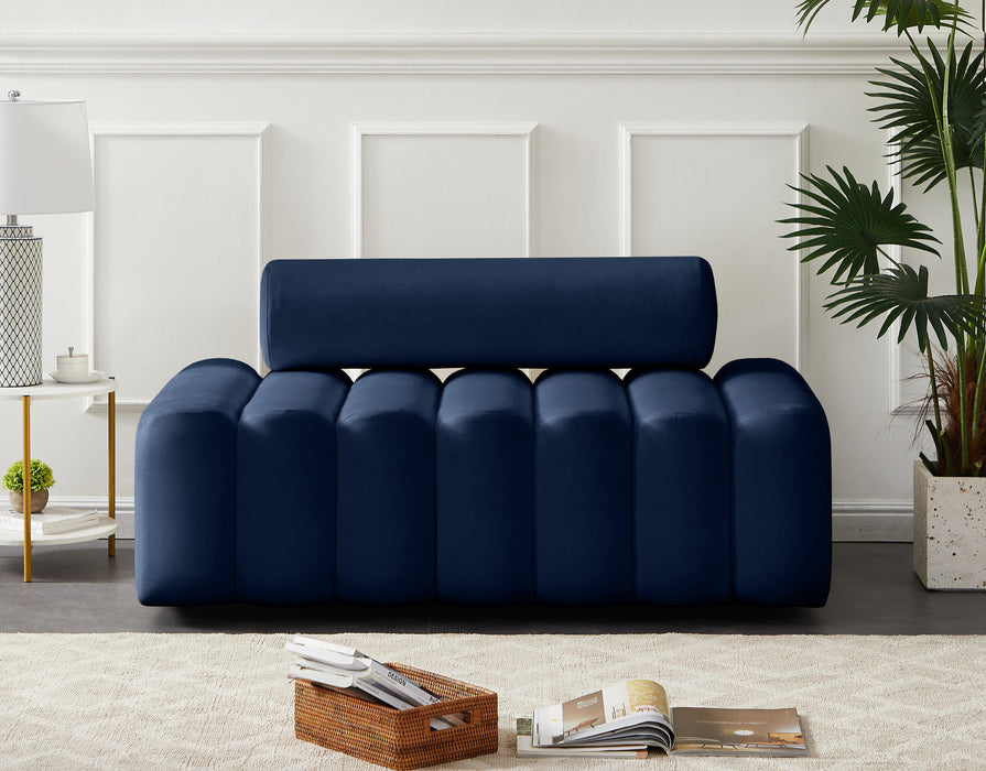 Melody Navy Velvet Loveseat - Royal Furniture & Gifts (MI) - Multi Location