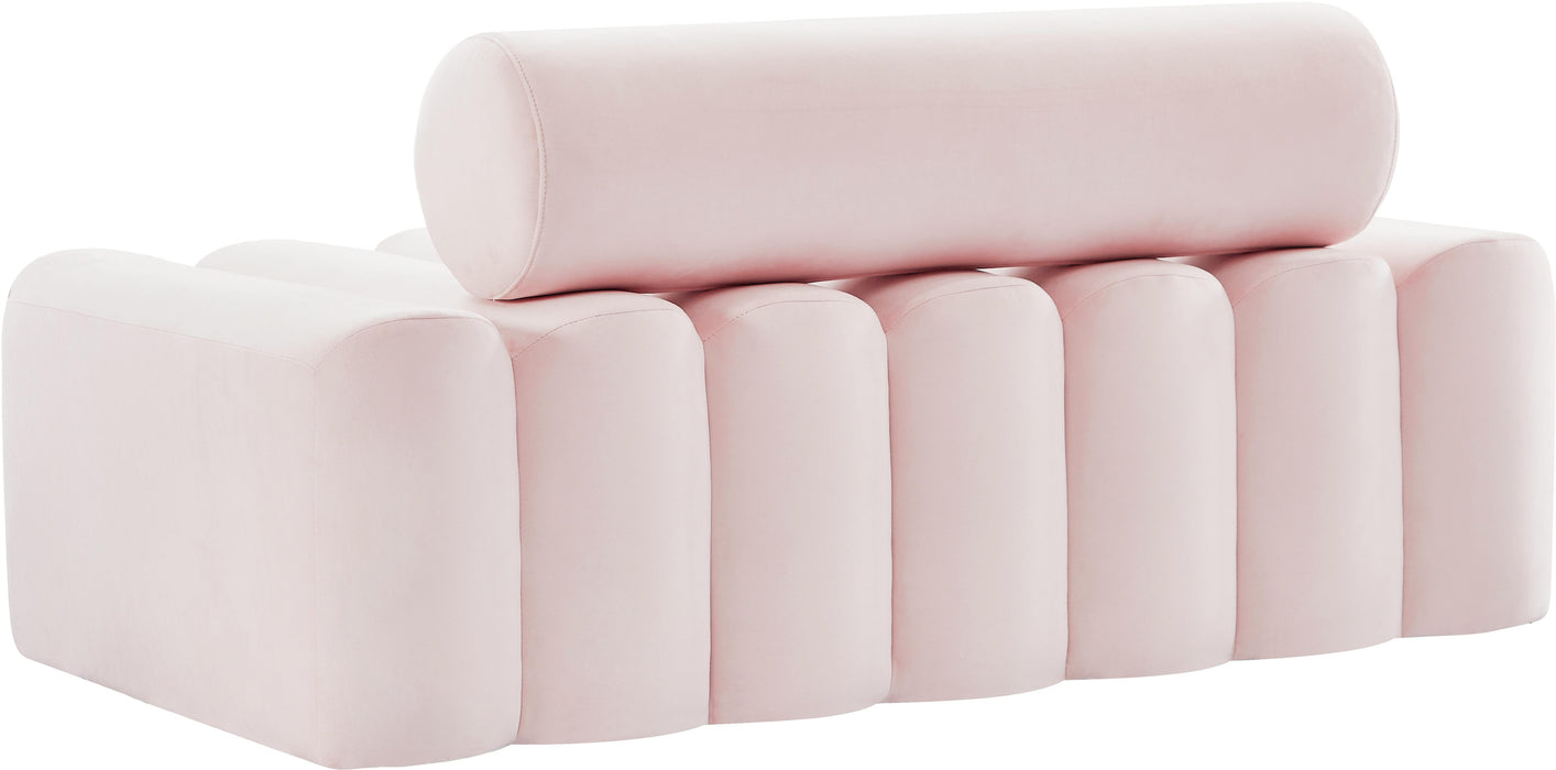 Melody Pink Velvet Loveseat - Royal Furniture & Gifts (MI) - Multi Location