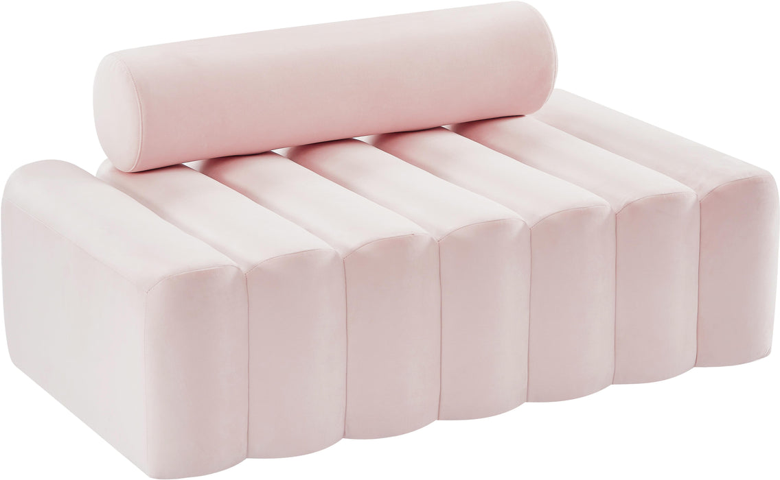 Melody Pink Velvet Loveseat - Royal Furniture & Gifts (MI) - Multi Location
