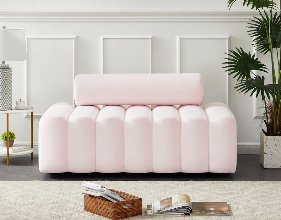 Melody Pink Velvet Loveseat - Royal Furniture & Gifts (MI) - Multi Location