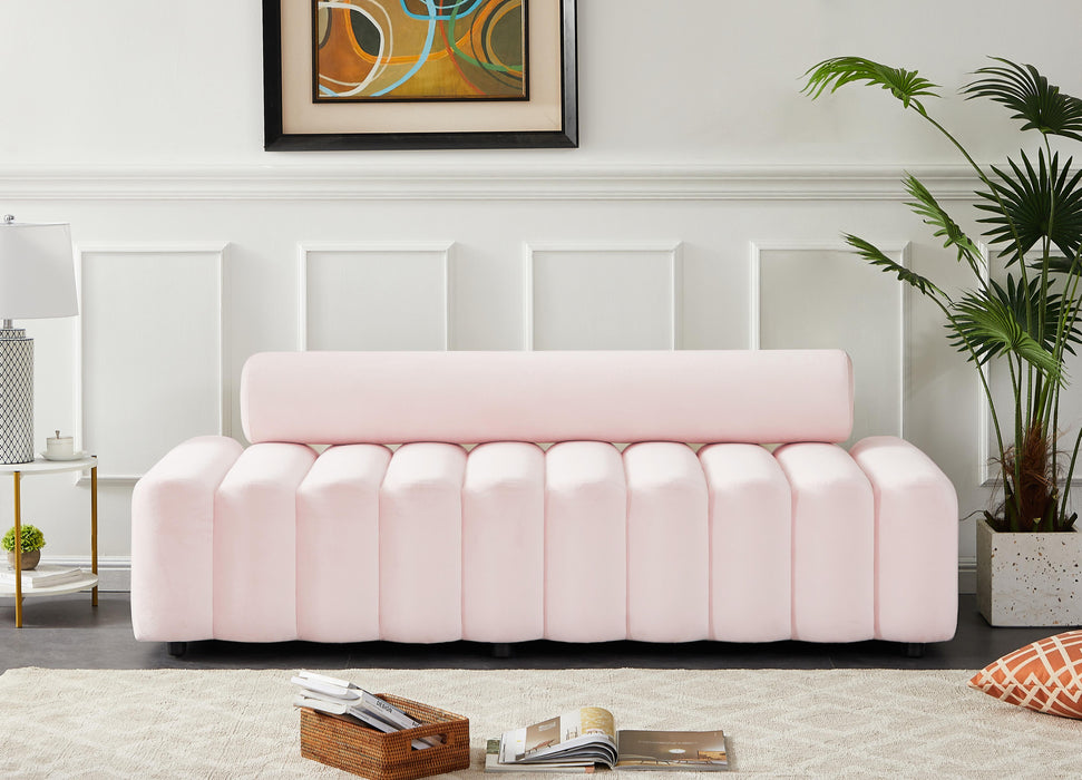Melody Pink Velvet Sofa - Royal Furniture & Gifts (MI) - Multi Location