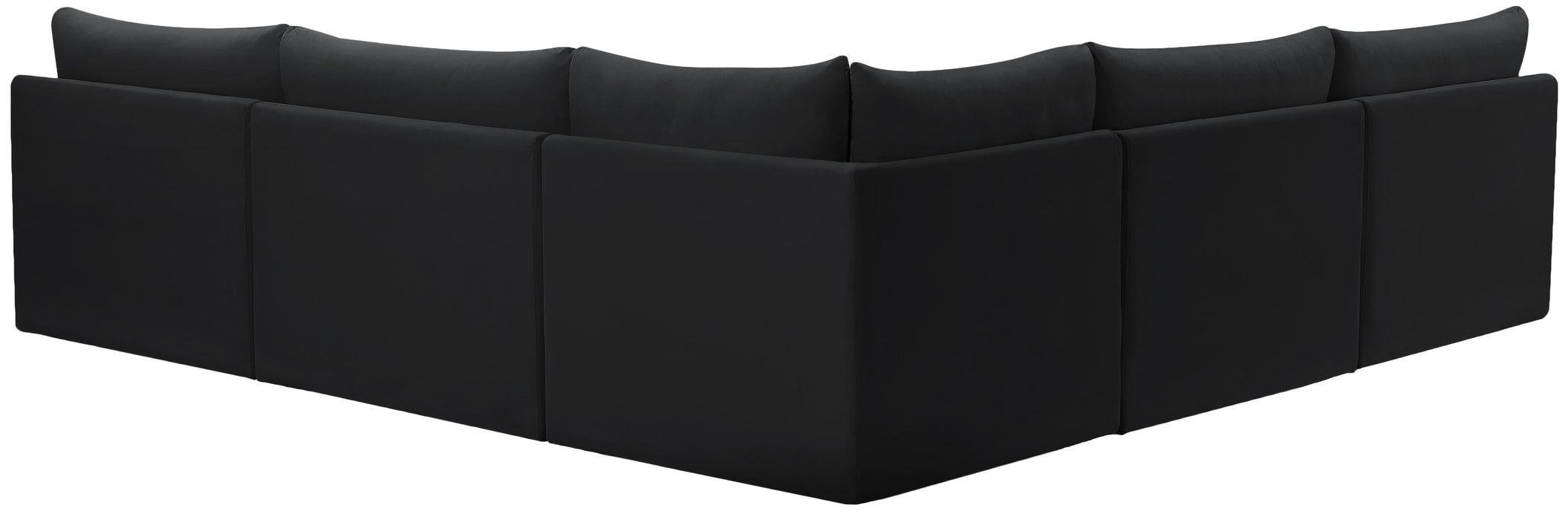 Jacob Black Velvet Modular Sectional - Royal Furniture & Gifts (MI) - Multi Location