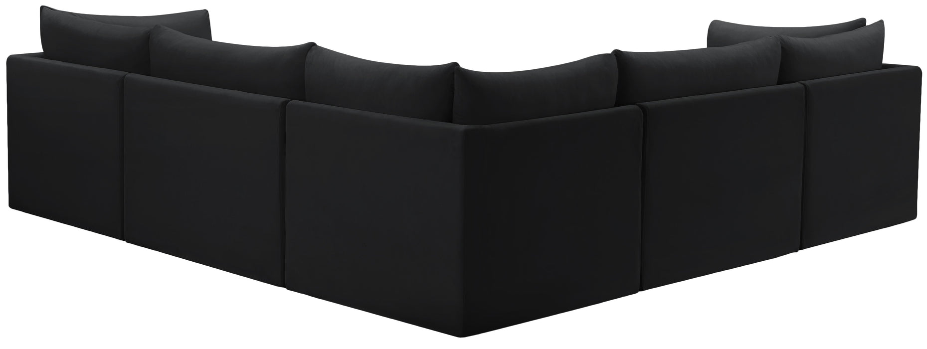 Jacob Black Velvet Modular Sectional - Royal Furniture & Gifts (MI) - Multi Location