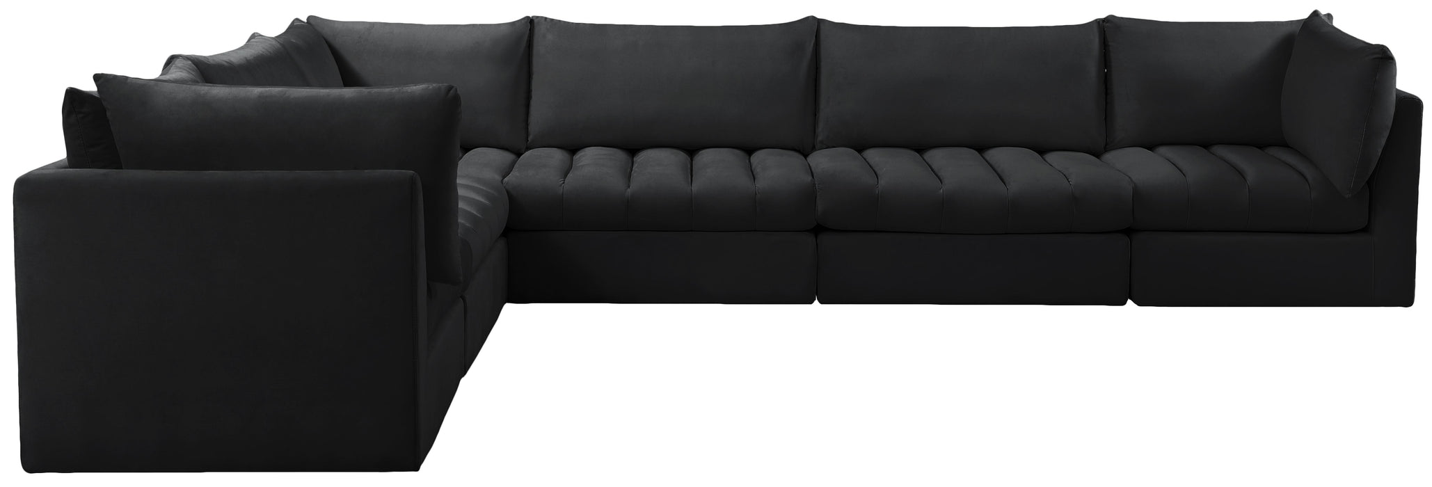 Jacob Black Velvet Modular Sectional - Royal Furniture & Gifts (MI) - Multi Location