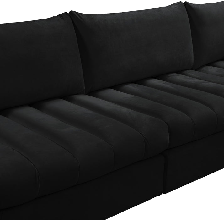 Jacob Black Velvet Modular Sectional - Royal Furniture & Gifts (MI) - Multi Location