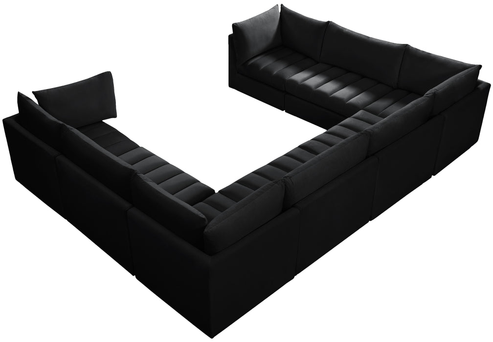 Jacob Black Velvet Modular Sectional - Royal Furniture & Gifts (MI) - Multi Location
