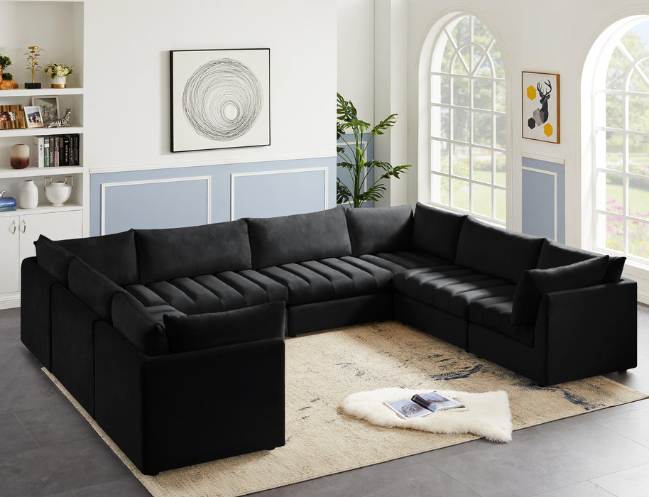 Jacob Black Velvet Modular Sectional - Royal Furniture & Gifts (MI) - Multi Location