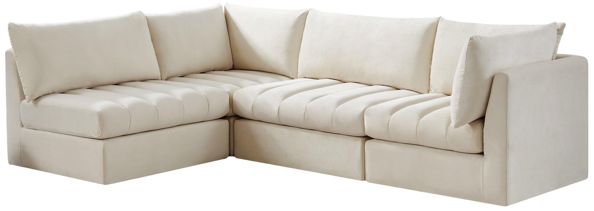 Jacob Cream Velvet Modular Sectional - Royal Furniture & Gifts (MI) - Multi Location
