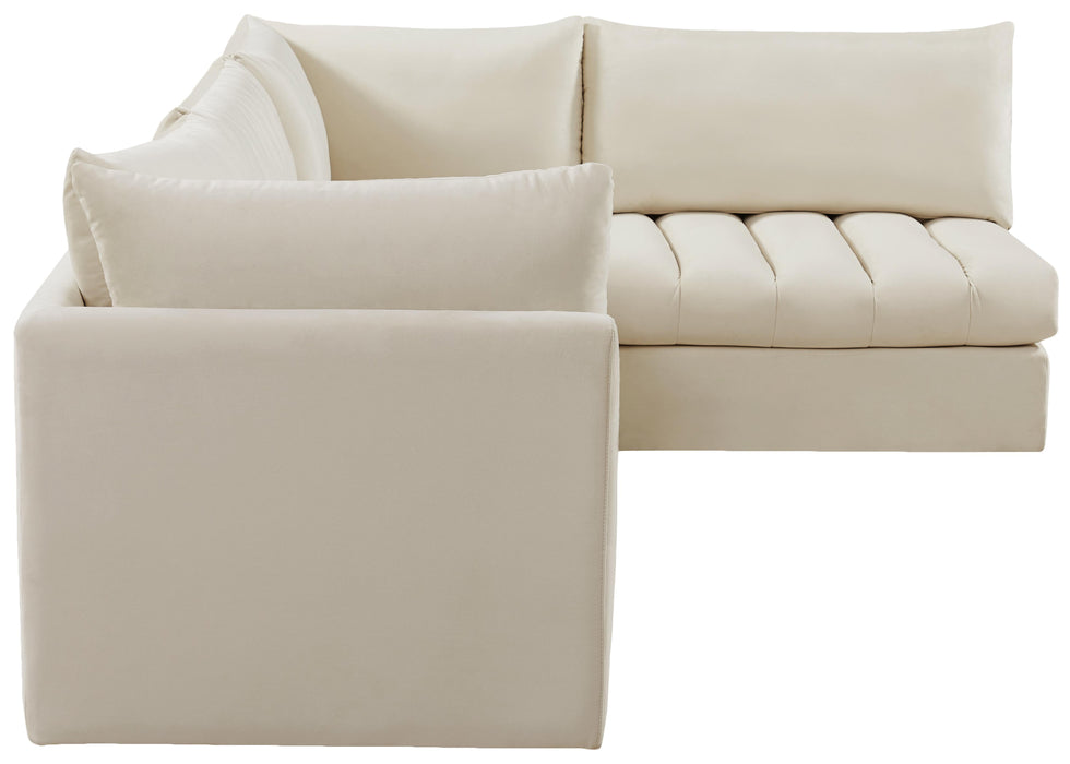 Jacob Cream Velvet Modular Sectional - Royal Furniture & Gifts (MI) - Multi Location