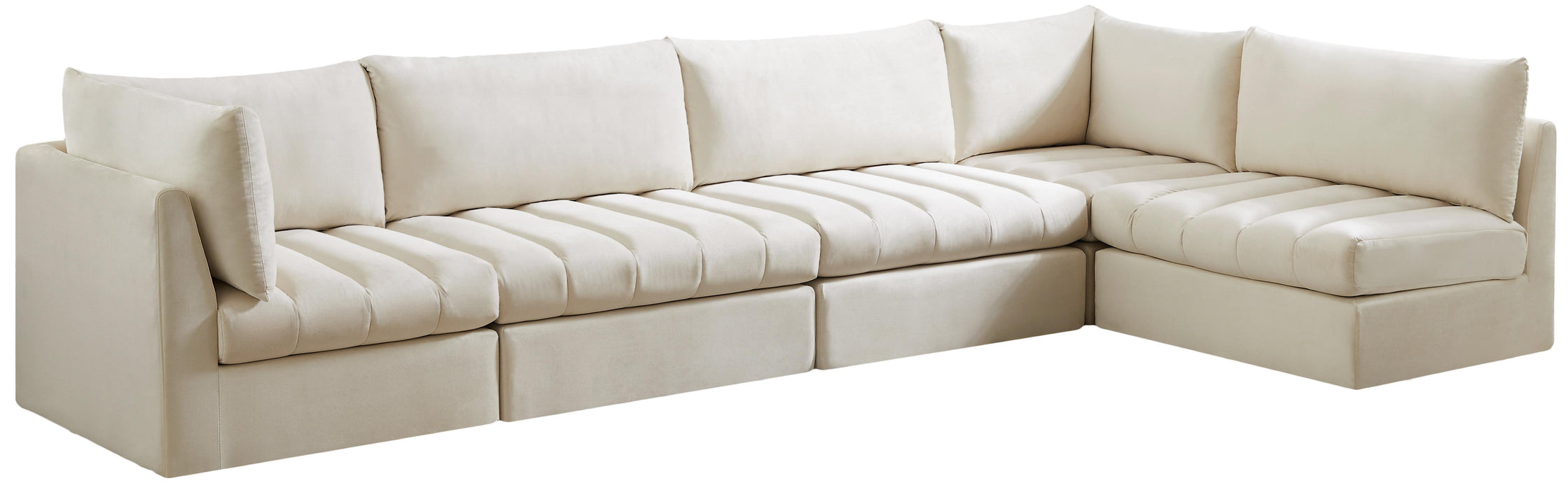 Jacob Cream Velvet Modular Sectional - Royal Furniture & Gifts (MI) - Multi Location