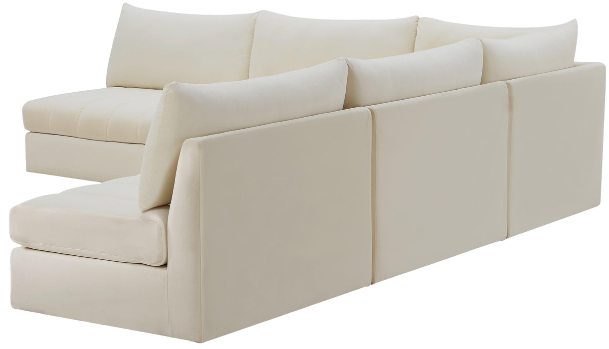 Jacob Cream Velvet Modular Sectional - Royal Furniture & Gifts (MI) - Multi Location