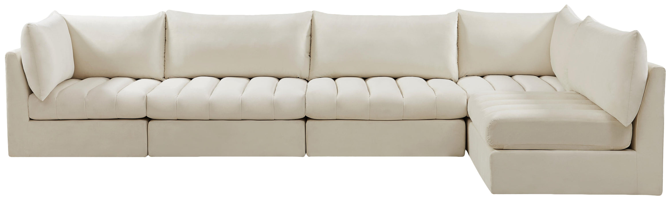 Jacob Cream Velvet Modular Sectional - Royal Furniture & Gifts (MI) - Multi Location