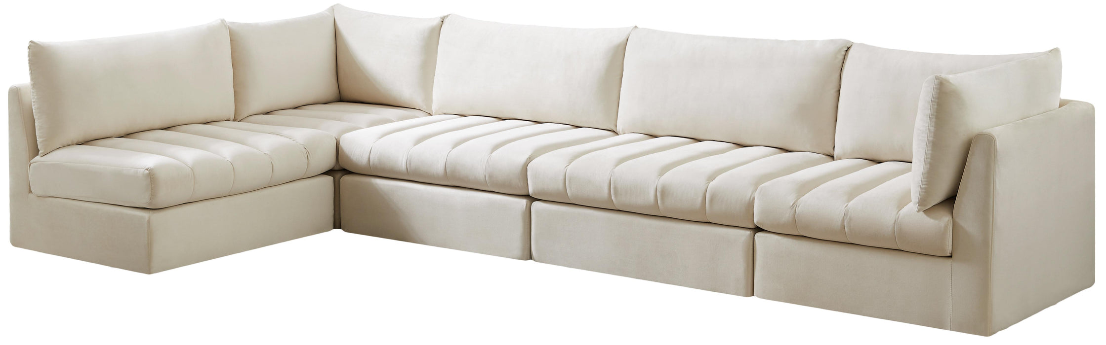 Jacob Cream Velvet Modular Sectional - Royal Furniture & Gifts (MI) - Multi Location