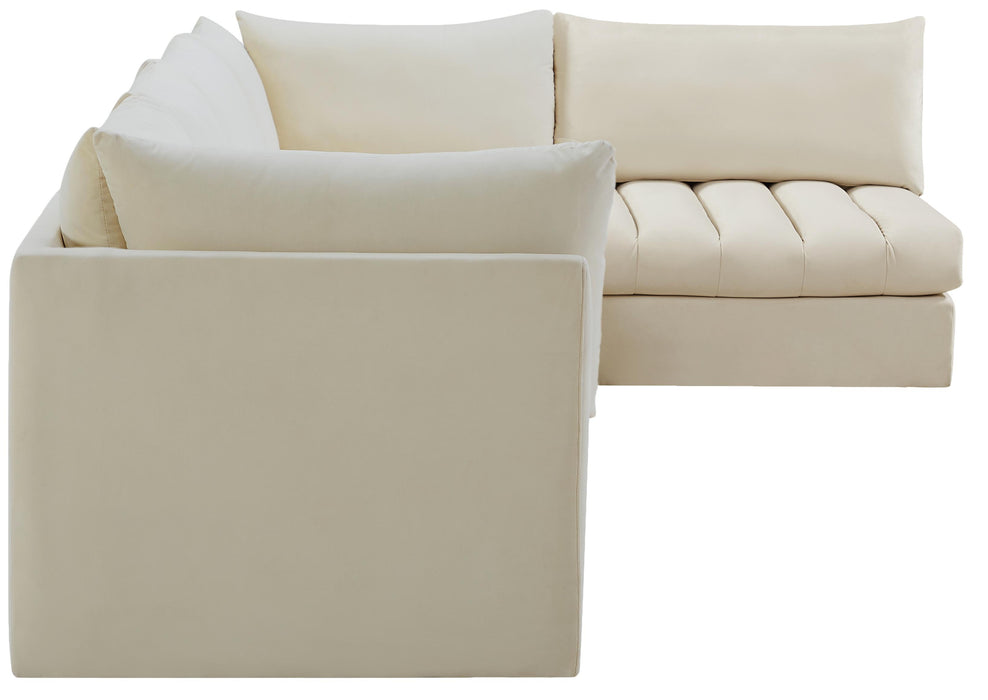 Jacob Cream Velvet Modular Sectional - Royal Furniture & Gifts (MI) - Multi Location