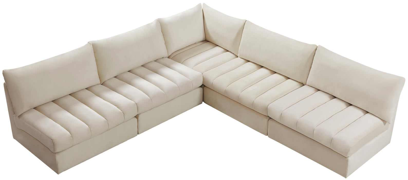 Jacob Cream Velvet Modular Sectional - Royal Furniture & Gifts (MI) - Multi Location