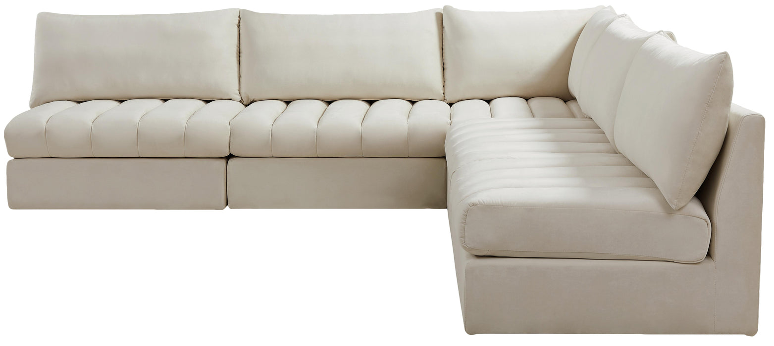 Jacob Cream Velvet Modular Sectional - Royal Furniture & Gifts (MI) - Multi Location