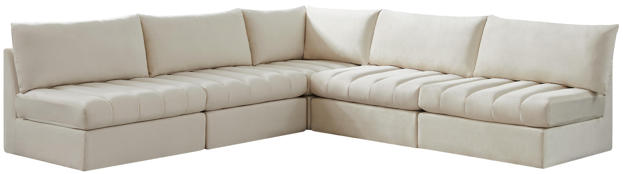 Jacob Cream Velvet Modular Sectional - Royal Furniture & Gifts (MI) - Multi Location