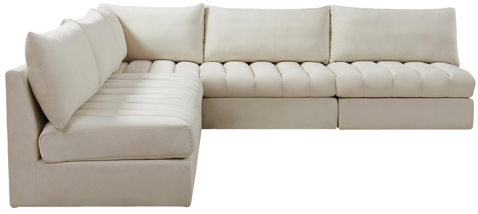 Jacob Cream Velvet Modular Sectional - Royal Furniture & Gifts (MI) - Multi Location