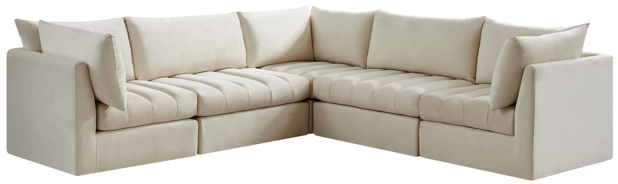 Jacob Cream Velvet Modular Sectional - Royal Furniture & Gifts (MI) - Multi Location