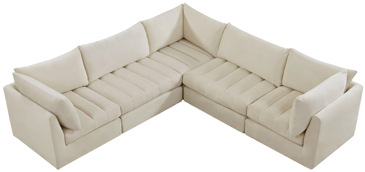 Jacob Cream Velvet Modular Sectional - Royal Furniture & Gifts (MI) - Multi Location
