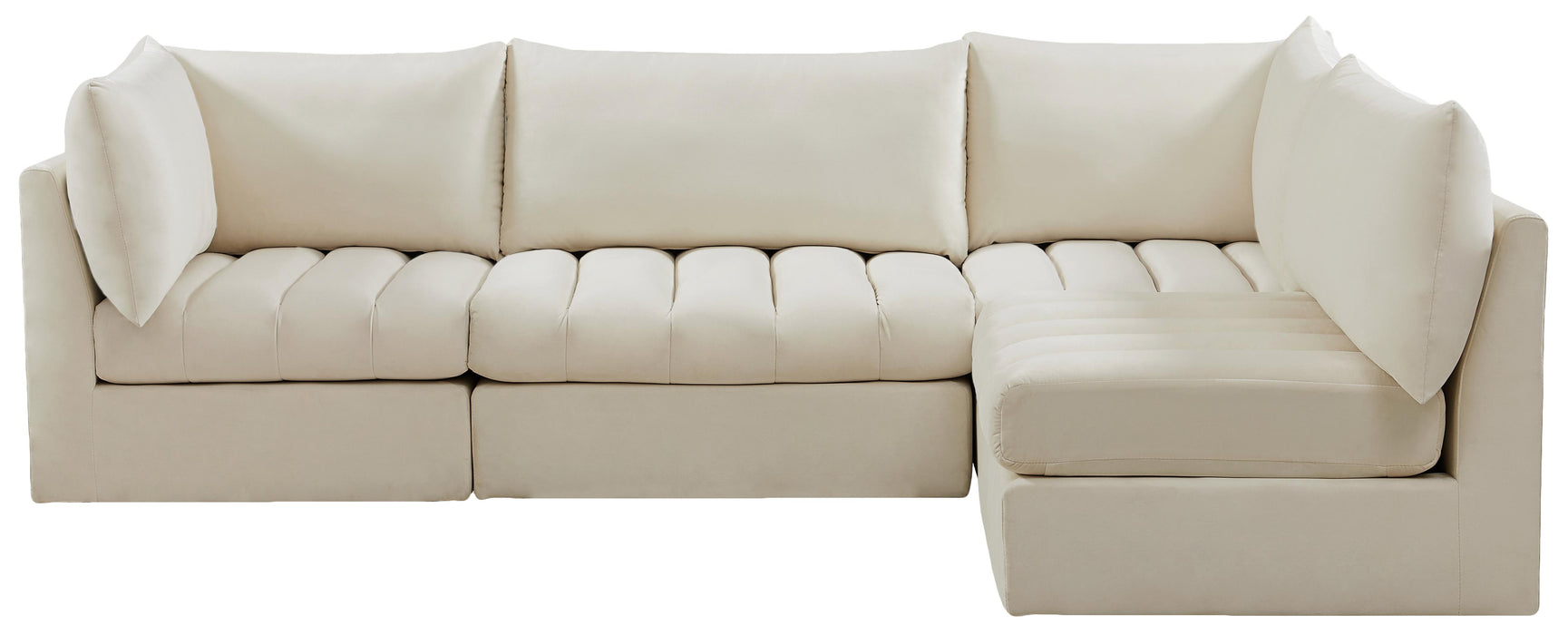 Jacob Cream Velvet Modular Sectional - Royal Furniture & Gifts (MI) - Multi Location
