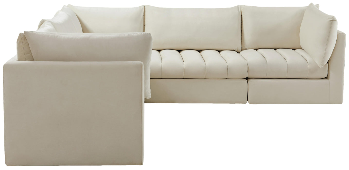 Jacob Cream Velvet Modular Sectional - Royal Furniture & Gifts (MI) - Multi Location