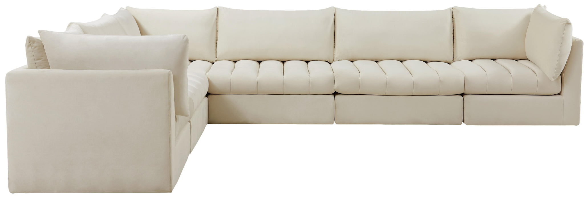 Jacob Cream Velvet Modular Sectional - Royal Furniture & Gifts (MI) - Multi Location