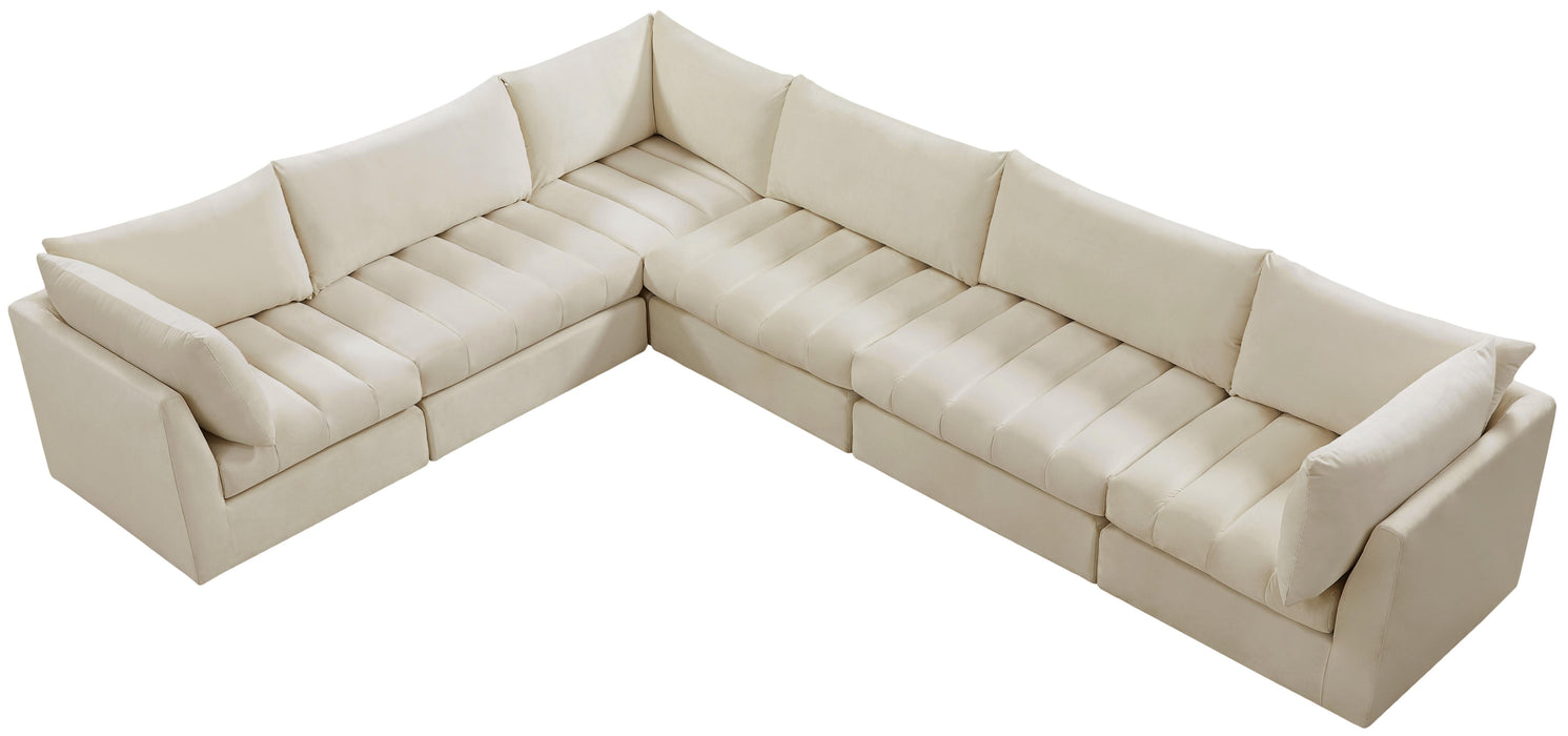 Jacob Cream Velvet Modular Sectional - Royal Furniture & Gifts (MI) - Multi Location
