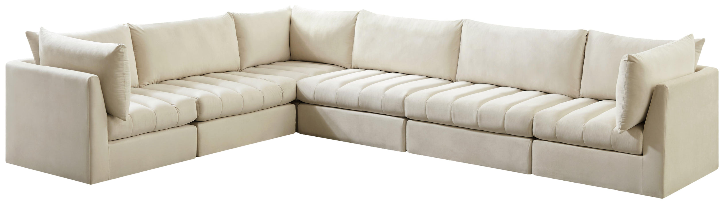 Jacob Cream Velvet Modular Sectional - Royal Furniture & Gifts (MI) - Multi Location