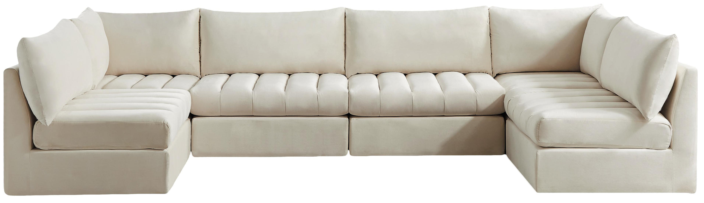 Jacob Cream Velvet Modular Sectional - Royal Furniture & Gifts (MI) - Multi Location