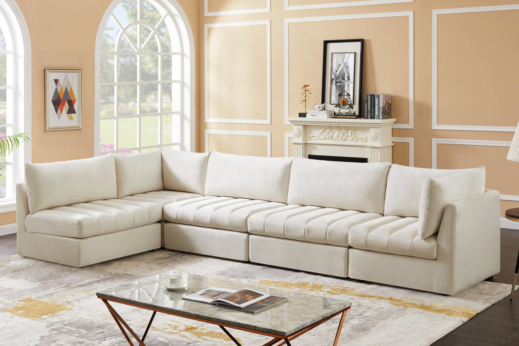 Jacob Cream Velvet Modular Sectional - Royal Furniture & Gifts (MI) - Multi Location