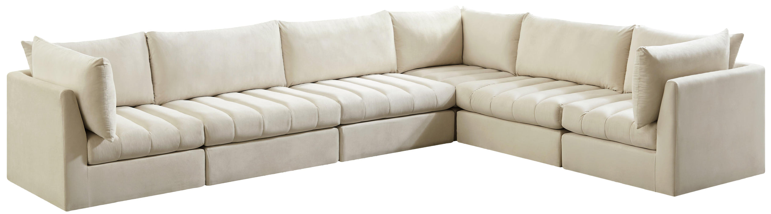 Jacob Cream Velvet Modular Sectional - Royal Furniture & Gifts (MI) - Multi Location