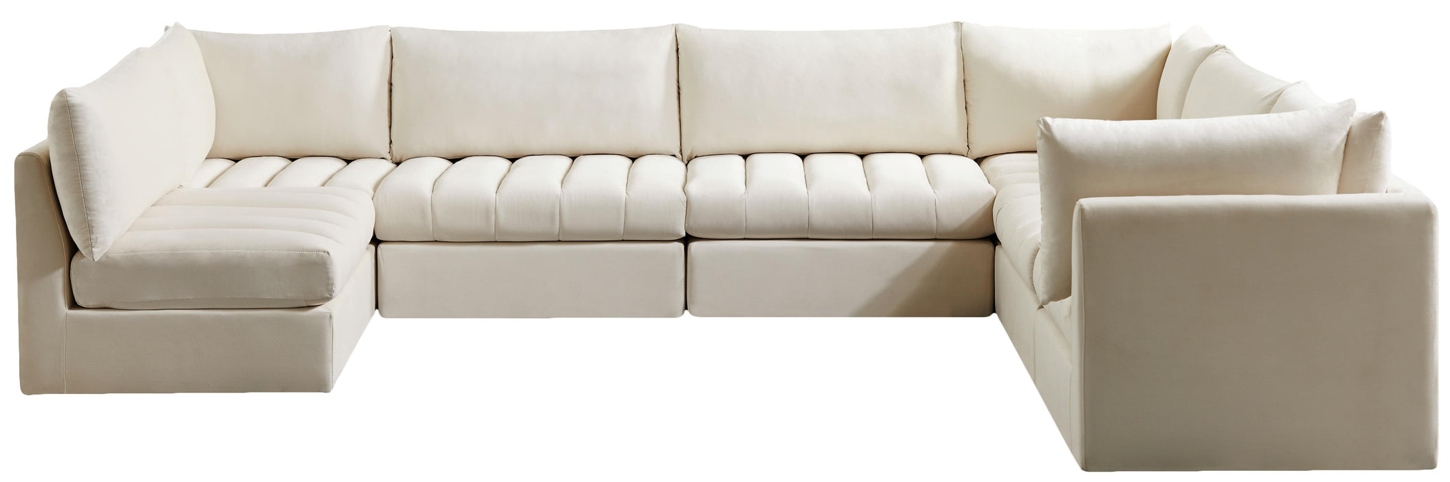 Jacob Cream Velvet Modular Sectional - Royal Furniture & Gifts (MI) - Multi Location
